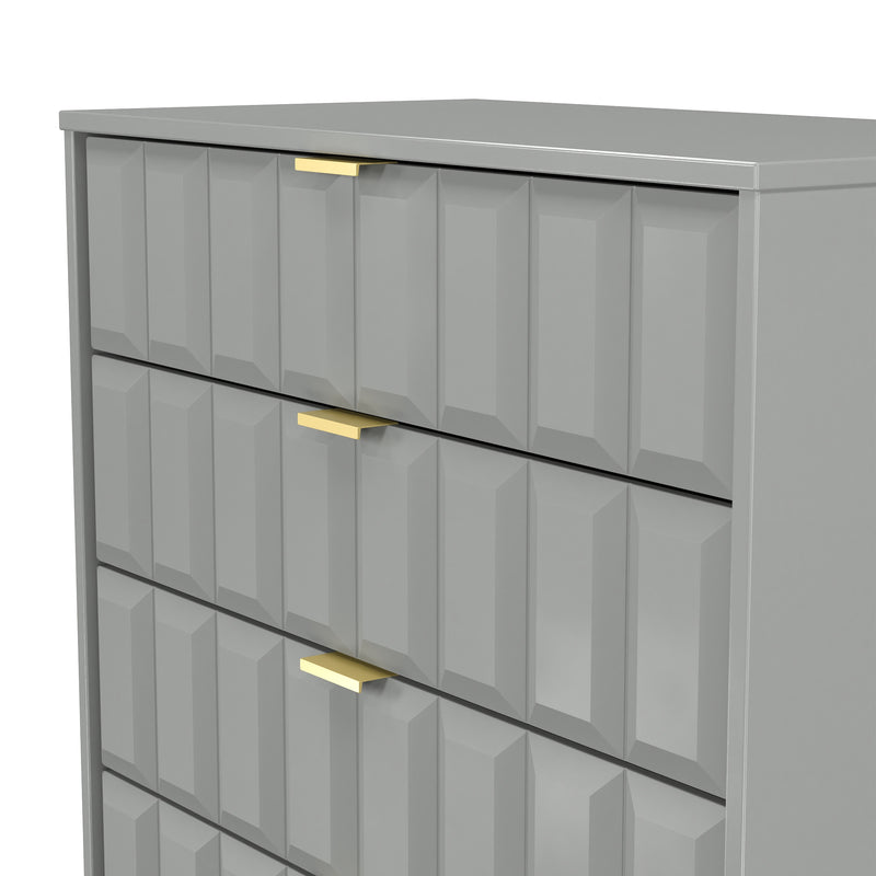 Hanover Ready Assembled 4 Drawer Chest in Dusk Grey