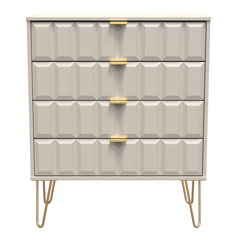 Hanover Ready Assembled 4 Drawer Chest in Kashmir Matt