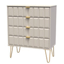 Hanover Ready Assembled 4 Drawer Chest in Kashmir Matt