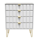 Hanover Ready Assembled 4 Drawer Chest in White Matt