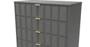 Hanover Ready Assembled 5 Drawer Chest in Dusk Grey