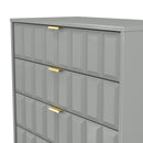 Hanover Ready Assembled 5 Drawer Chest in Dusk Grey