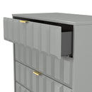 Hanover Ready Assembled 5 Drawer Chest in Dusk Grey