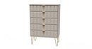 Hanover Ready Assembled 5 Drawer Chest in Kashmir Matt
