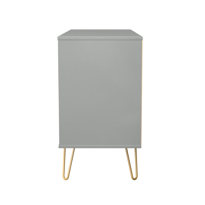 Hanover Ready Assembled 6 Drawer Wide Chest in Dusk Grey