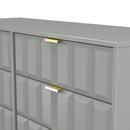 Hanover Ready Assembled 6 Drawer Wide Chest in Dusk Grey