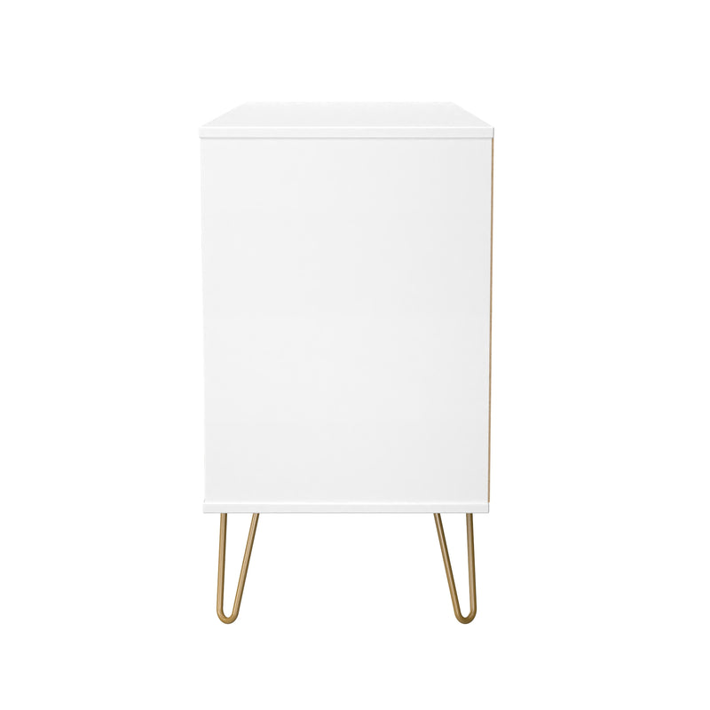 Hanover Ready Assembled 6 Drawer Wide Chest in White Matt