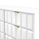 Hanover Ready Assembled 6 Drawer Wide Chest in White Matt
