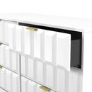 Hanover Ready Assembled 6 Drawer Wide Chest in White Matt