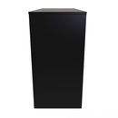 Hanover Ready Assembled 4 Drawer Vanity in Deep Black & Black Matt