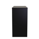 Hanover Ready Assembled 4 Drawer Vanity in Deep Black & Black Matt