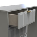Hanover Ready Assembled 4 Drawer Vanity in Dusk Grey