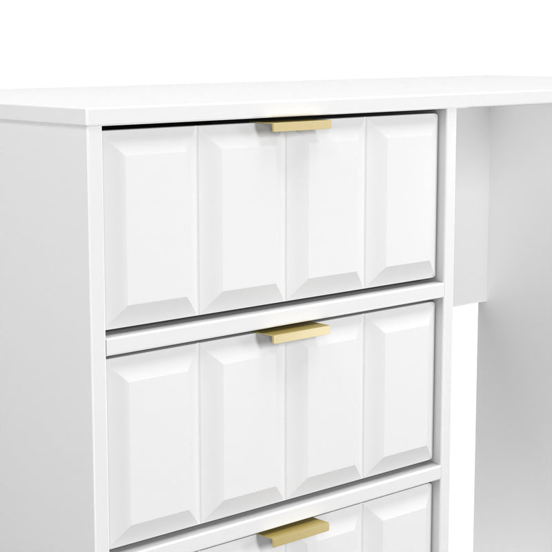 Hanover Ready Assembled 4 Drawer Vanity in White Matt
