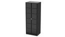 Hanover Ready Assembled 2 Door Wardrobe In Deep Black & Black Matt