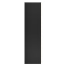 Hanover Ready Assembled 2 Door Wardrobe In Deep Black & Black Matt