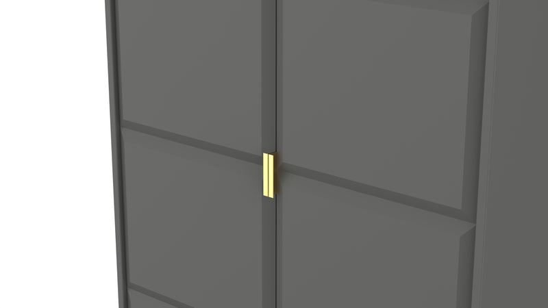 Hanover Ready Assembled 2 Door Wardrobe in Dusk Grey