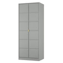Hanover Ready Assembled 2 Door Wardrobe in Dusk Grey