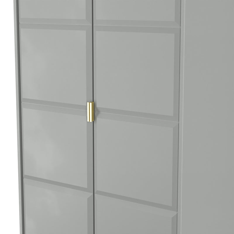 Hanover Ready Assembled 2 Door Wardrobe in Dusk Grey