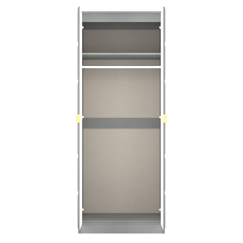 Hanover Ready Assembled 2 Door Wardrobe in Dusk Grey