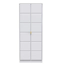 Hanover Ready Assembled 2 Door Wardrobe in White Matt