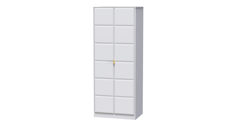 Hanover Ready Assembled 2 Door Wardrobe in White Matt