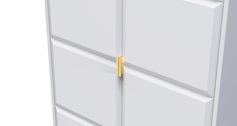 Hanover Ready Assembled 2 Door Wardrobe in White Matt