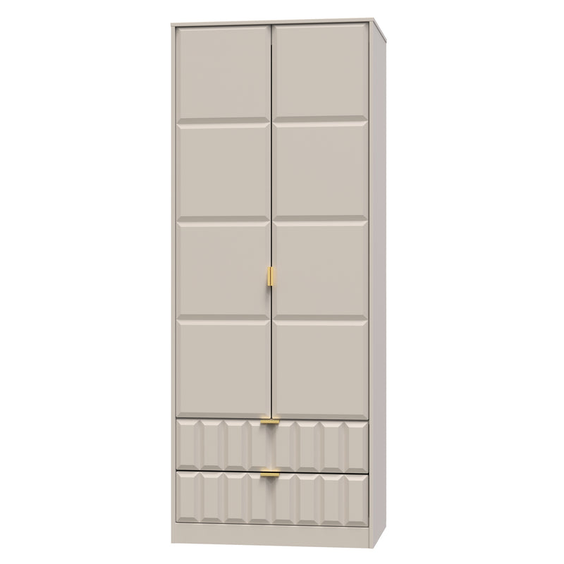 Hanover Ready Assembled 2 Door 2 Drawer Wardrobe in Kashmir Matt