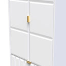 Hanover Ready Assembled 2 Door 2 Drawer Wardrobe in White Matt