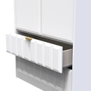 Hanover Ready Assembled 2 Door 2 Drawer Wardrobe in White Matt