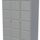 Hanover Ready Assembled 3 Door Wardrobe in Dusk Grey