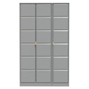 Hanover Ready Assembled 3 Door Wardrobe in Dusk Grey
