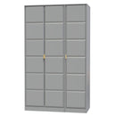 Hanover Ready Assembled 3 Door Wardrobe in Dusk Grey