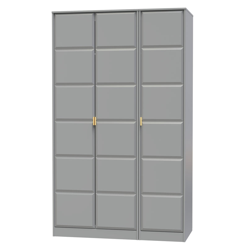 Hanover Ready Assembled 3 Door Wardrobe in Dusk Grey