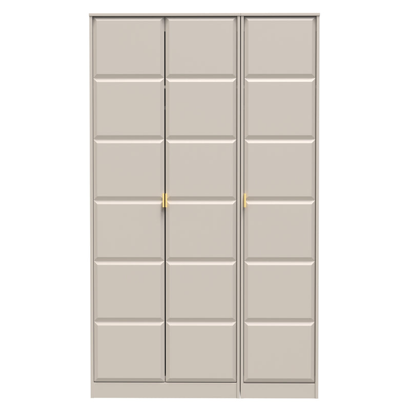 Hanover Ready Assembled 3 Door Wardrobe in Kashmir Matt