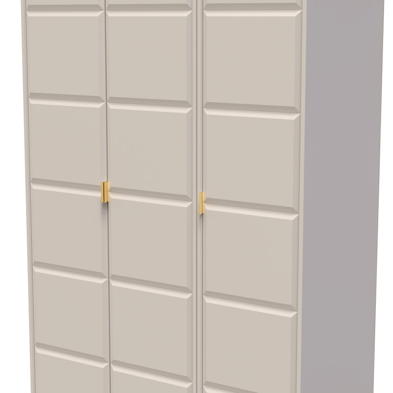 Hanover Ready Assembled 3 Door Wardrobe in Kashmir Matt