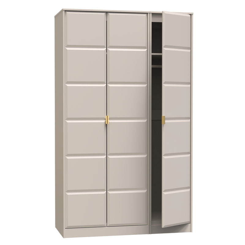 Hanover Ready Assembled 3 Door Wardrobe in Kashmir Matt