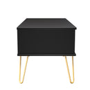 Hanover Ready Assembled 1 Drawer Coffee Table in Deep Black & Black Matt