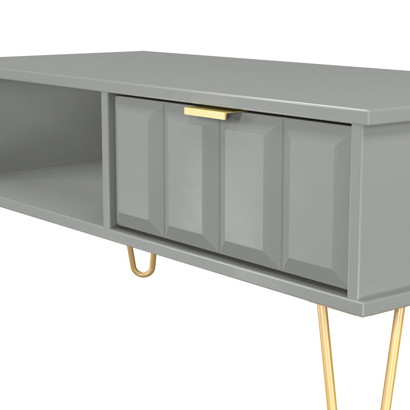 Hanover Ready Assembled 1 Drawer Coffee Table in Dusk Grey