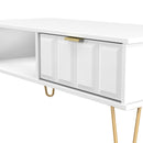 Hanover Ready Assembled 1 Drawer Coffee Table in White Matt