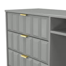 Hanover Ready Assembled 3 Drawer TV Unit in Dusk Grey