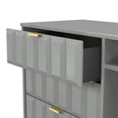 Hanover Ready Assembled 3 Drawer TV Unit in Dusk Grey