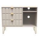 Hanover Ready Assembled 3 Drawer TV Unit in Kashmir Matt