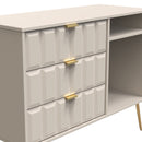 Hanover Ready Assembled 3 Drawer TV Unit in Kashmir Matt