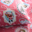 Fusion Christmas Vintage Frames Duvet Cover Set in Red