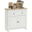 HOMCOM Sideboard, Kitchen Storage Cabinet w/ Adjustable Shelf, Drawer, Cream