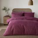 Serene Cavali Duvet Cover Set in Berry