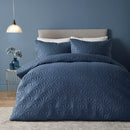 Serene Cavali Duvet Cover Set in Dark Blue