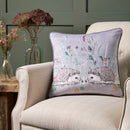 D & D Colville Hedgehog Filled Cushion In Grey