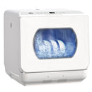 HOMCOM Worktop Dishwasher w/ 4 Place Settings 6 Programs, White