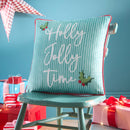 Fusion Christmas Vintage Frames Filled Cushion In Red